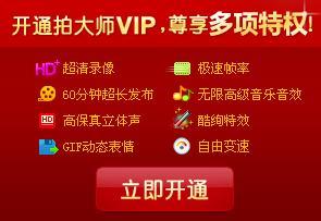 拍大师怎么开VIP