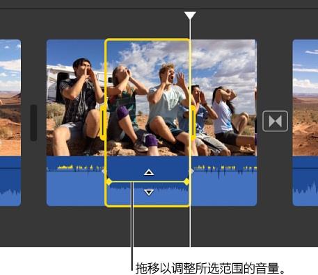 iMovie调节音量2