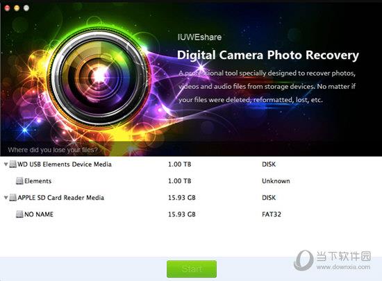 IUWEshare Mac Digital Camera Photo Recovery