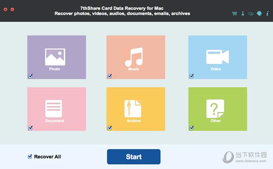7thShare Card Data Recovery for Mac