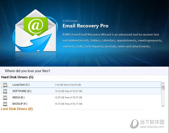 IUWEshare Mac Free Email Recovery