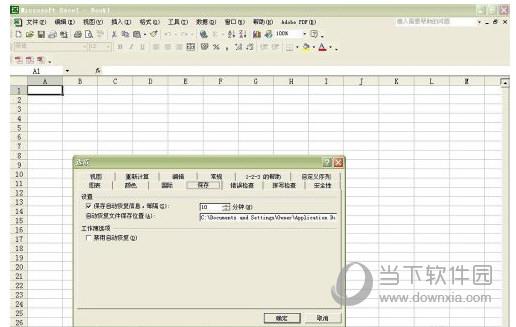 Excel2003自动保存截图2