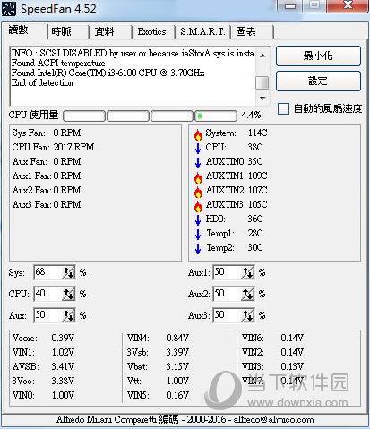speedfan绿色免安装版 V4.52 最新中文版