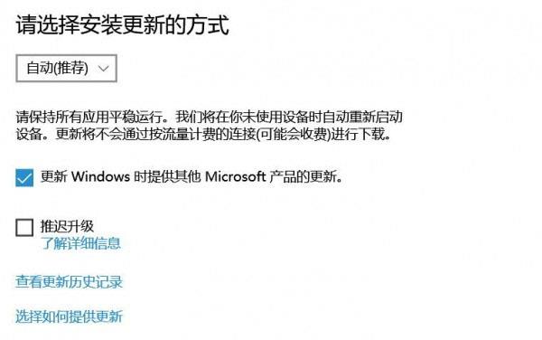 Windows 10家庭版安装更新界面