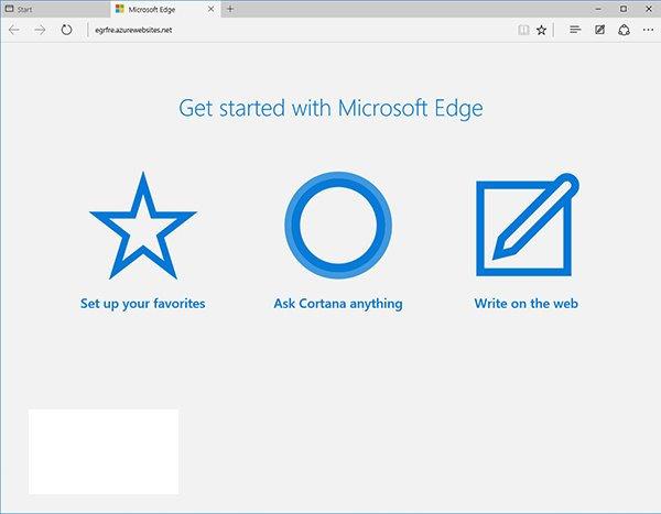 Edge浏览器欢迎页面