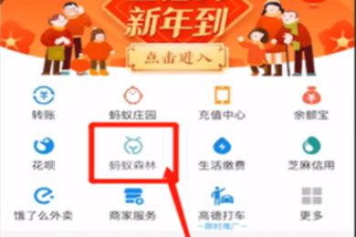 支付宝中找到福气林的具体操作方法