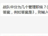 CF手游战队中分为几个管理职级？