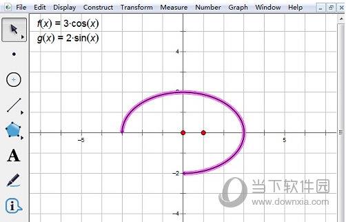 几何画板怎么用参数曲线画椭圆