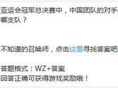 王者荣耀亚运会冠军总决赛中国团队的对手是哪支队？