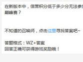 王者荣耀在新版本中信誉积分低于多少分无法参加巅峰赛？