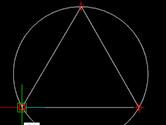 迅捷CAD编辑器怎么给三角形画一个外接圆 几个步骤了解下