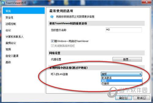 TeamViewer选项设置