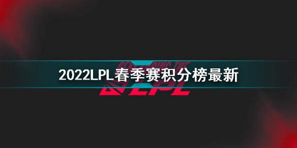 2022LPL春季赛积分榜最新 2022LPL春季赛1月14日积分榜