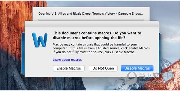 Mac Word宏病毒
