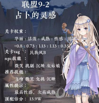 奇迹暖暖联盟委托9-2搭配