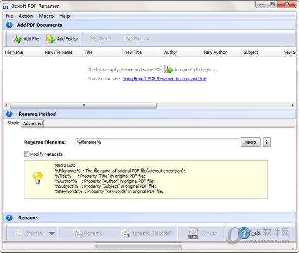 Boxoft pdf Renamer(PDF文件重命名工具) V3.1 免费版