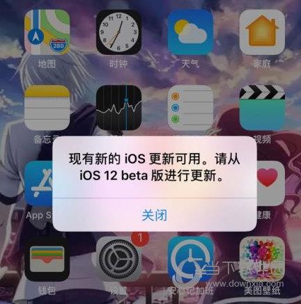 iOS12测试版提示更新