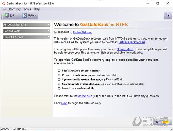 GetDataBack for NTFS V4.25 注册版