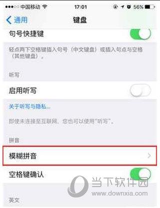 iPhone关闭模糊拼音步骤3