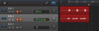 Garageband录音至多个音轨