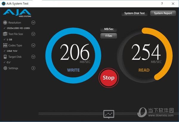 AJA System Test(硬盘测速工具) V12.5.0 官方版