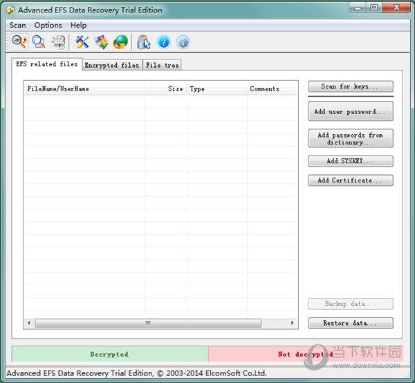 Advanced EFS Data Recovery Trial Edition(EFS文件恢复工具) V4.50 破解版