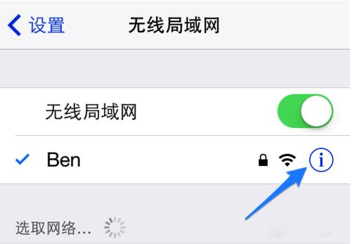 iPhone无线局域网DNS配置