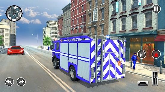 消防警察救援车模拟1
