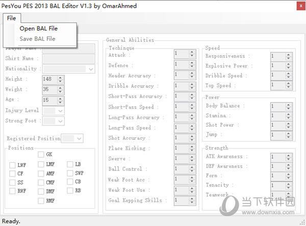 实况足球2013存档编辑器 V1.3 绿色免费版