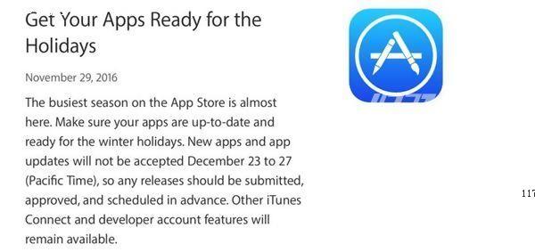 苹果确认App Store审核将停止5天 提醒开发者做好准备[多图]图片1
