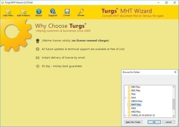Turgs MHT Wizard(MHT文件转换工具)