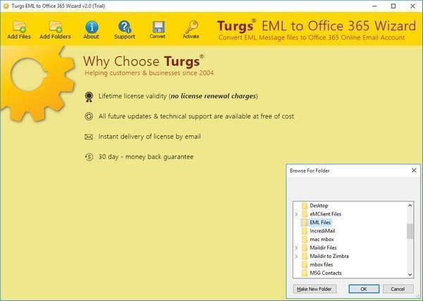 Turgs EML to Office 365 Wizard(EML到Office 365转换器)