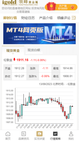 领峰贵金属交易平台 3.3.3 安卓版3