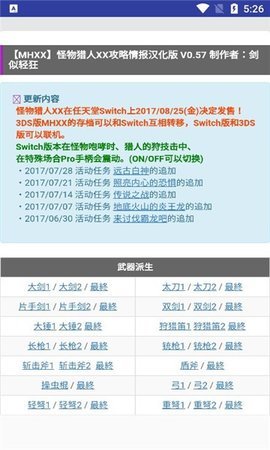 MHXX攻略情报App 1.9.3 安卓版1