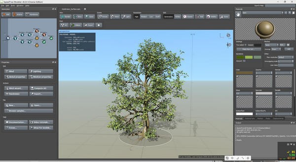 SpeedTree Cinema Edition(3D植被建模软件)