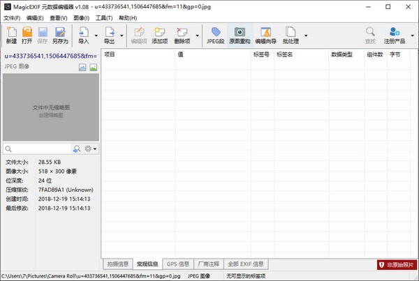 MagicEXIF元数据编辑器绿色版