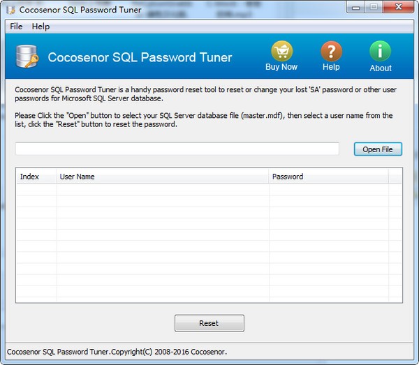 Cocosenor SQL Password Tuner(SQL密码恢复工具)