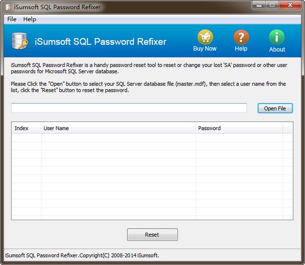 iSumsoft SQL Password Refixer(密码重置软件)