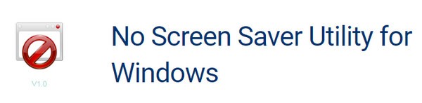 No Screen Saver(取消屏保软件)