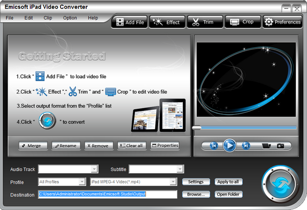 Emicsoft iPad Video Converter(IPAD视频转换器)
