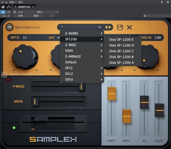 BeatSkillz SampleX(经典采样器仿真插件)