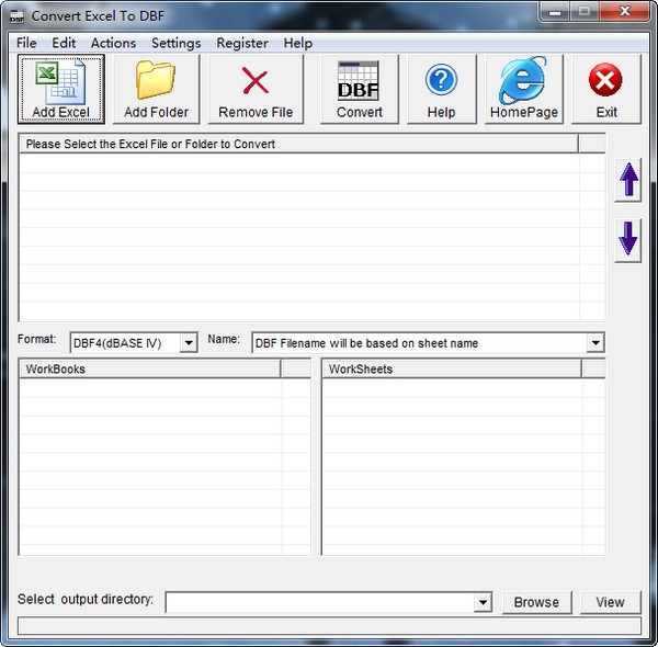 Convert Excel to DBF(excel转dbf工具)