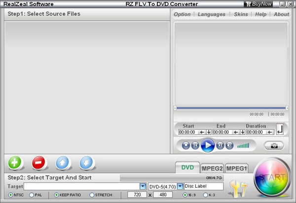 RZ Flv To DVD Converter(Flv转换DVD工具)