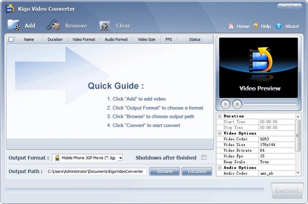 Kigo Video Converter(视频转换器)