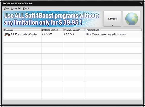 Soft4Boost Update Checker(应用程序更新软件)