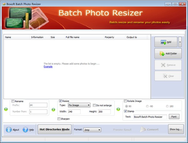 Boxoft Batch Photo Resizer(图像处理软件)