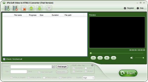 iPixSoft Video to HTML5 Converter(HTML5视频转换器)