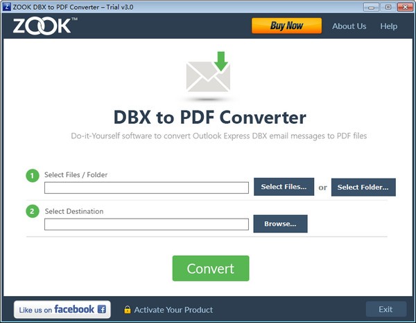 ZOOK DBX to PDF Converter(DBX到PDF转换器)