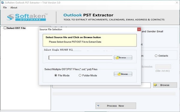 Softaken Outlook PST Extractor(PST提取工具)