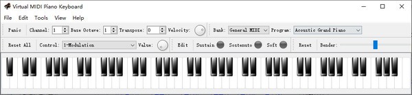 Virtual MIDI Piano Keyboard(虚拟MIDI钢琴键盘)